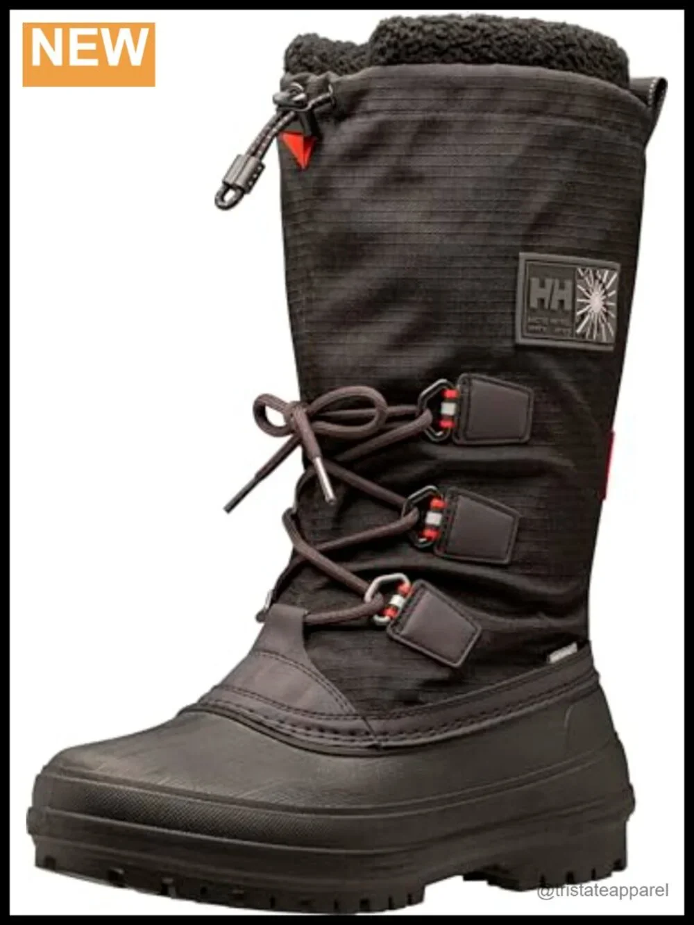 Lace-Up Mid-Calf Snow Boots for Winter Hiking Camping Waterproof